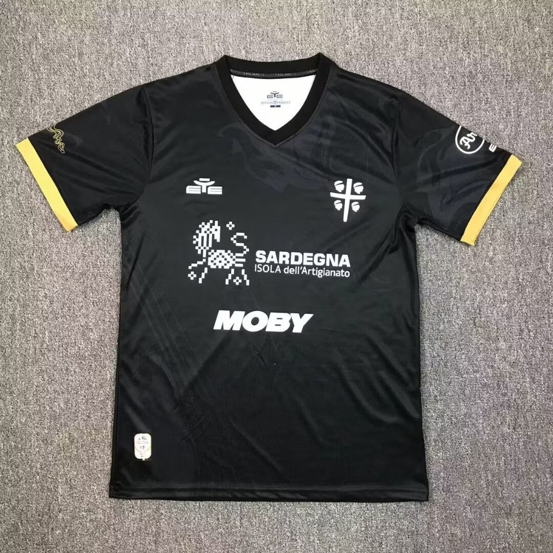 AAA Quality Cagliari 24/25 Third Black Soccer Jersey